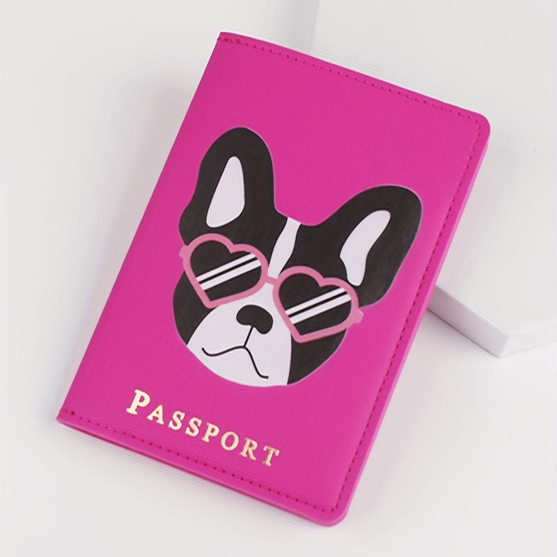 Cartoon Dog Passport Holder Travel Passport Holder