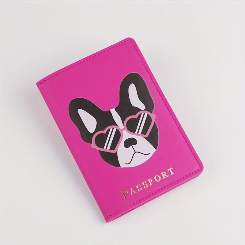 Cartoon Dog Passport Holder Travel Passport Holder