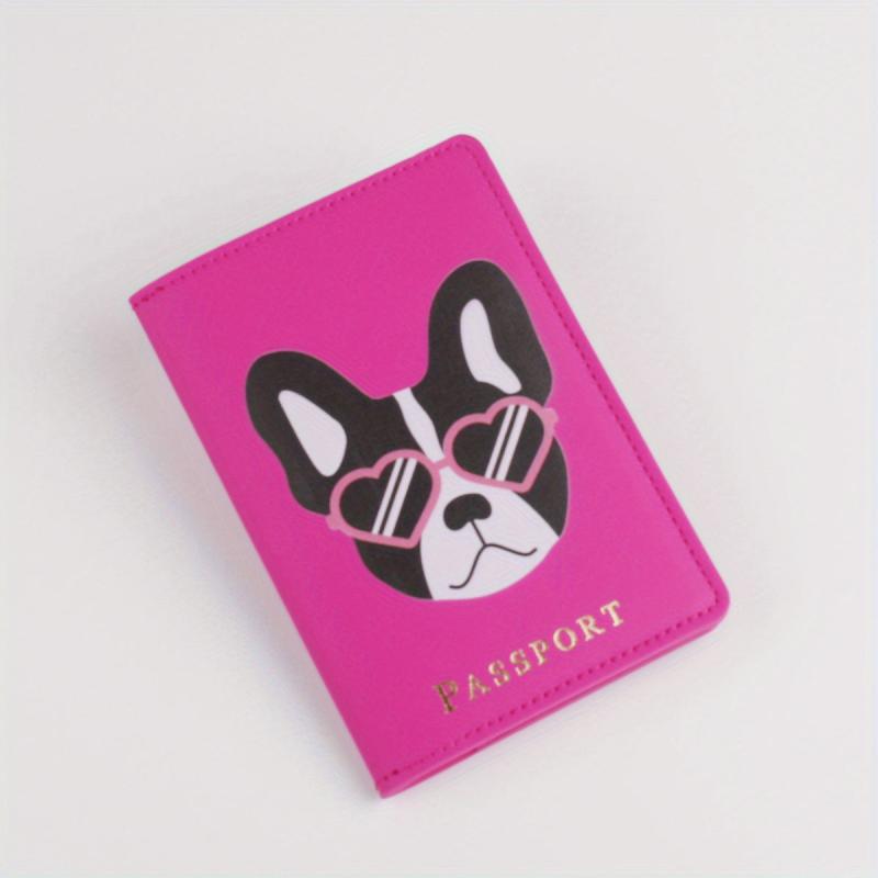 Cartoon Dog Passport Holder Travel Passport Holder