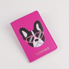 Cartoon Dog Passport Holder Travel Passport Holder