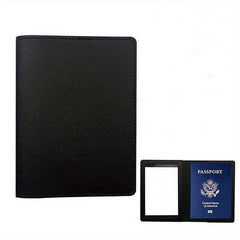 Thickened Pu Leather Card Passport Book Cover Dual use Passport Holder
