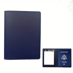 Thickened Pu Leather Card Passport Book Cover Dual use Passport Holder