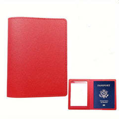 Thickened Pu Leather Card Passport Book Cover Dual use Passport Holder