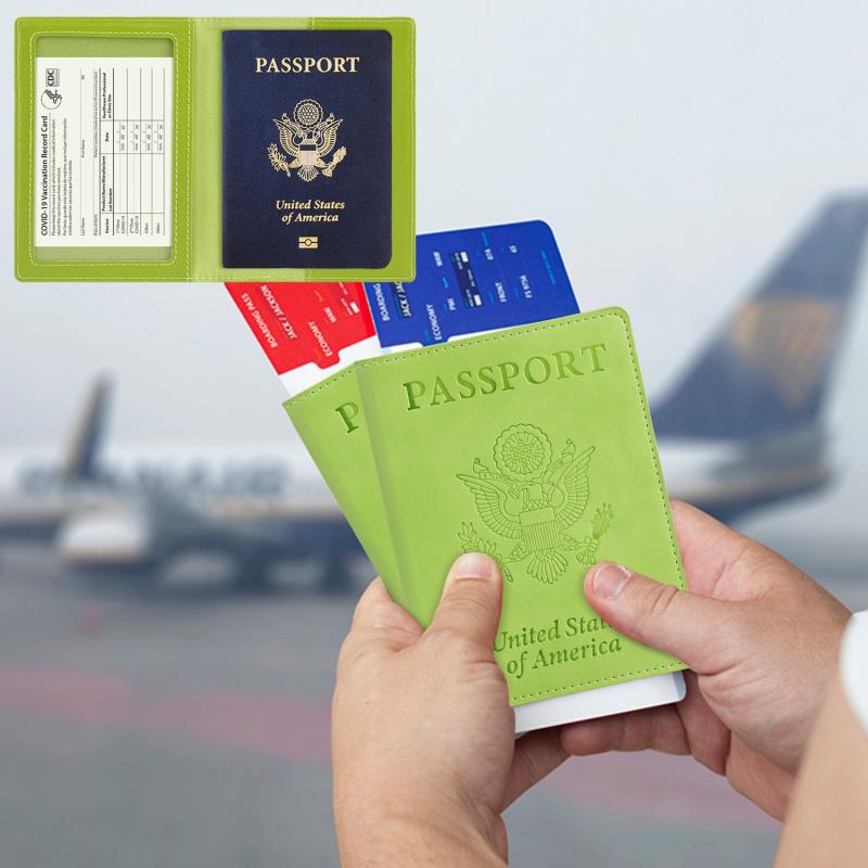 Vaccine Card Passport Bag Travel Document Holder