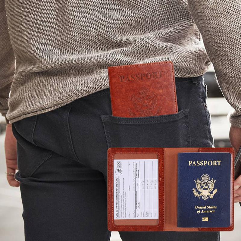Vaccine Card Passport Bag Travel Document Holder