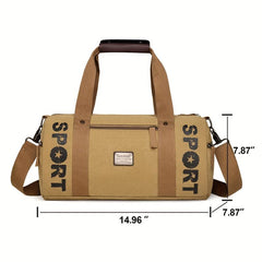 Retro Canvas Luggage Handbag Large Capacity Shoulder Bag