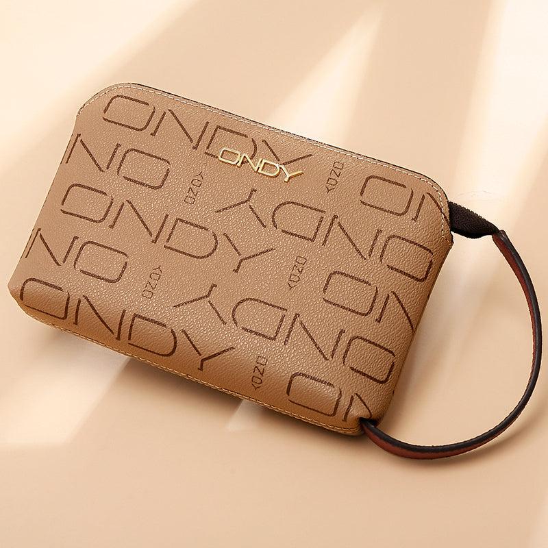 Classic Pattern Zipper Purse Clutch Wallet Wristband Coin Purse