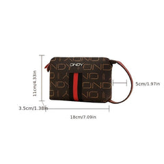 Classic Pattern Zipper Purse Clutch Wallet Wristband Coin Purse
