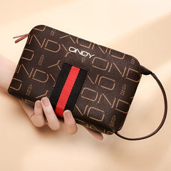 Classic Pattern Zipper Purse Clutch Wallet Wristband Coin Purse