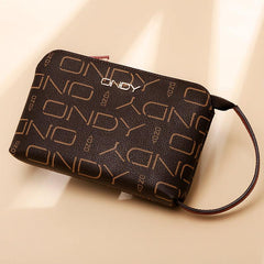 Classic Pattern Zipper Purse Clutch Wallet Wristband Coin Purse