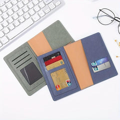 PU Leather Travel Passport Holder Document Holder Card Holder