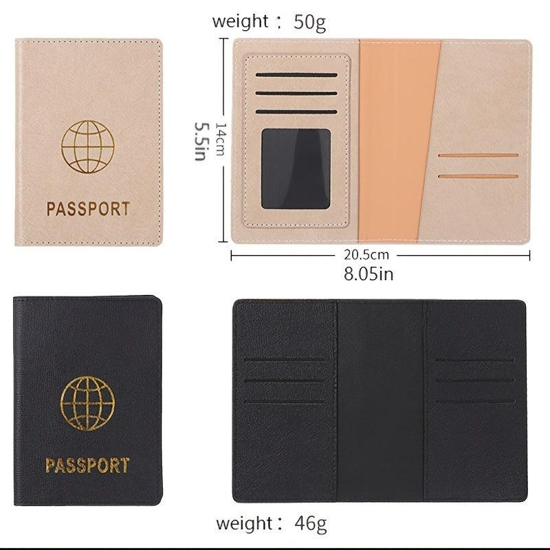 PU Leather Travel Passport Holder Document Holder Card Holder