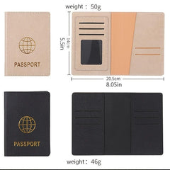 PU Leather Travel Passport Holder Document Holder Card Holder