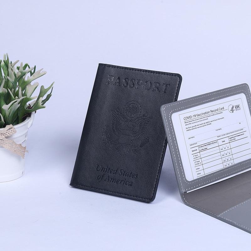 Travel Passport Holder PU Leather Waterproof Protective Case