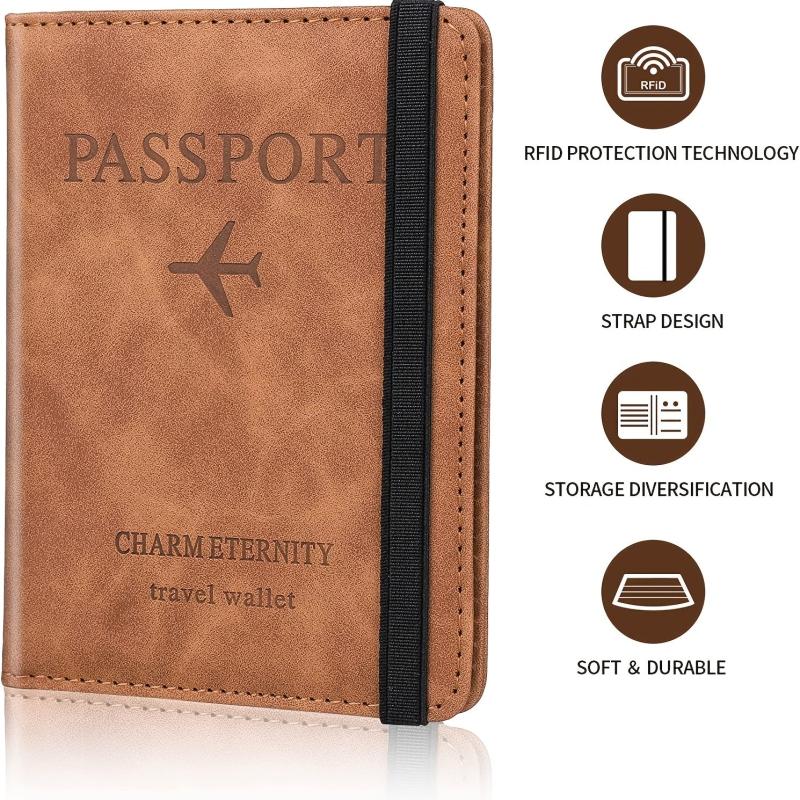 Passport and Vaccine Card Holder Combo - Passport Wallet