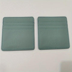 2pcs Thin Card Holder Coin Purse Large Capacity