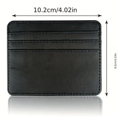 2pcs Thin Card Holder Coin Purse Large Capacity