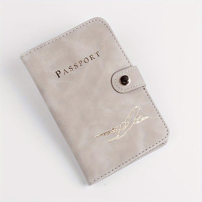 Leather Passport Holder Document Bag Travel Out Ticket Protection