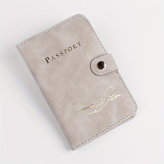 Leather Passport Holder Document Bag Travel Out Ticket Protection