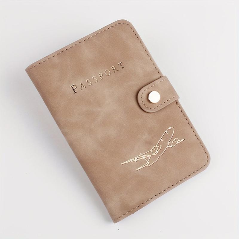 Leather Passport Holder Document Bag Travel Out Ticket Protection
