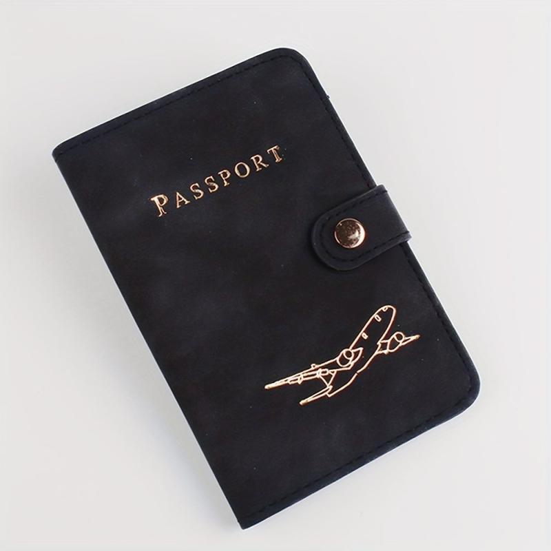 Leather Passport Holder Document Bag Travel Out Ticket Protection