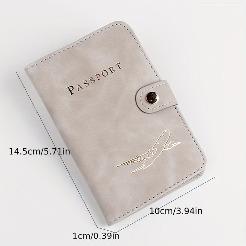 Leather Passport Holder Document Bag Travel Out Ticket Protection