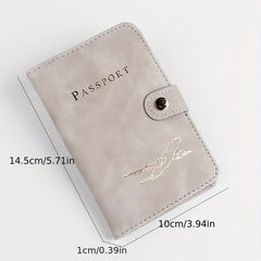Leather Passport Holder Document Bag Travel Out Ticket Protection