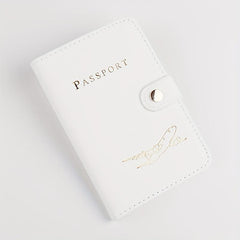 Leather Passport Holder Document Bag Travel Out Ticket Protection