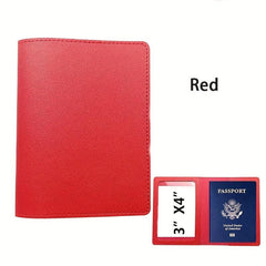 PU Leather Card Passport Book Cover Dual purpose