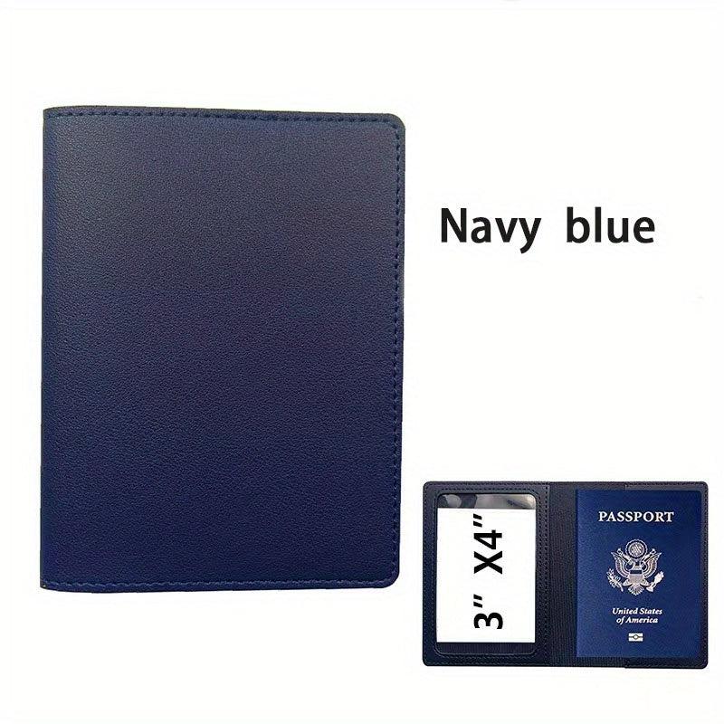 PU Leather Card Passport Book Cover Dual purpose