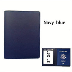 PU Leather Card Passport Book Cover Dual purpose