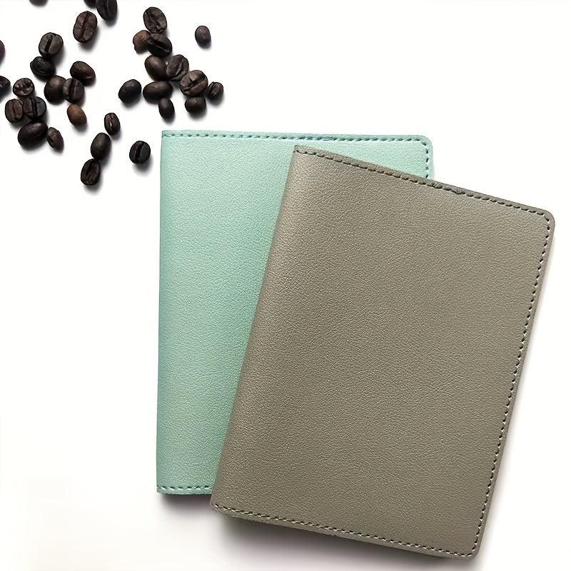 PU Leather Card Passport Book Cover Dual purpose