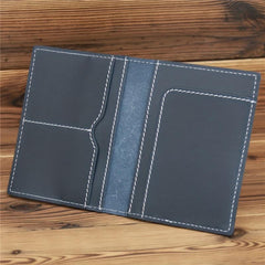 Leather Crazy Horse Passport Document Bag Wallet Clip