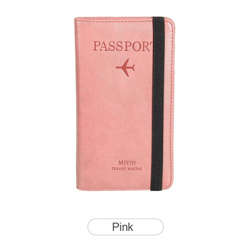 RFID Passport Cover Travel Card Holder Wallet PU Leather