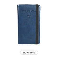 RFID Passport Cover Travel Card Holder Wallet PU Leather