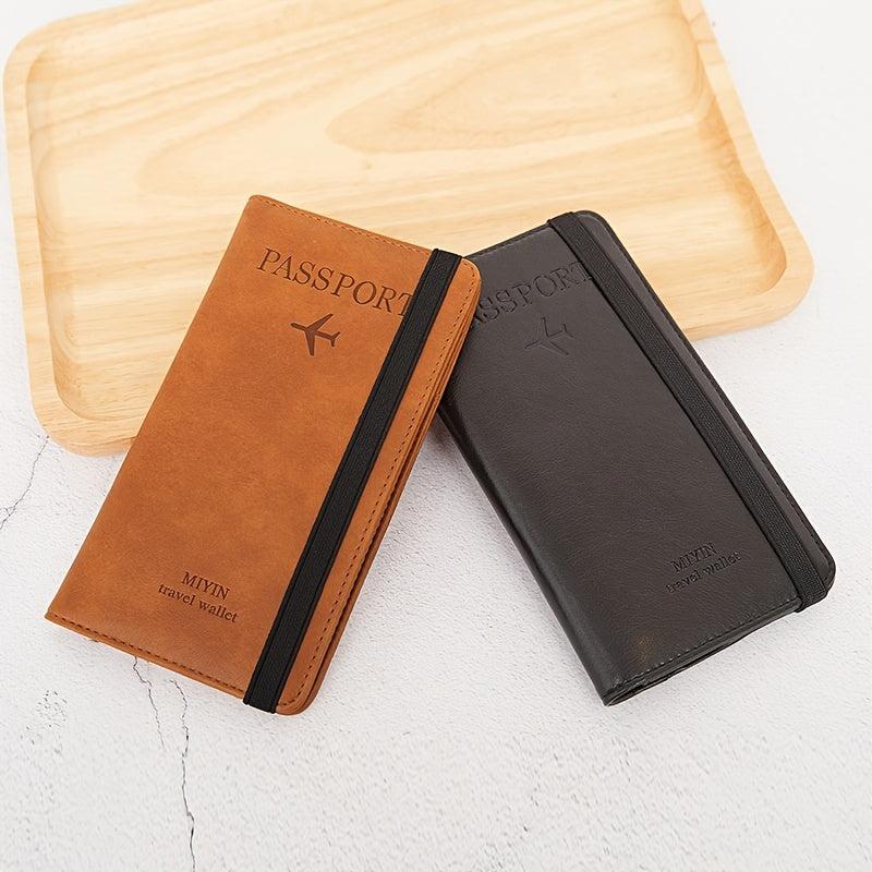 RFID Passport Cover Travel Card Holder Wallet PU Leather