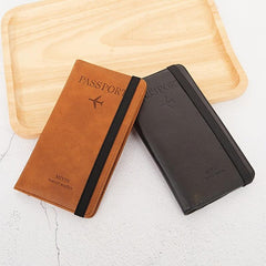 RFID Passport Cover Travel Card Holder Wallet PU Leather
