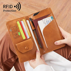 RFID Passport Cover Travel Card Holder Wallet PU Leather