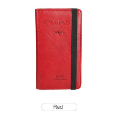 RFID Passport Cover Travel Card Holder Wallet PU Leather