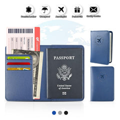 Travel Leather Passport & Vaccine Card Holder Combo