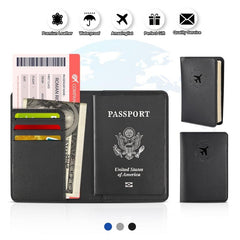 Travel Leather Passport & Vaccine Card Holder Combo