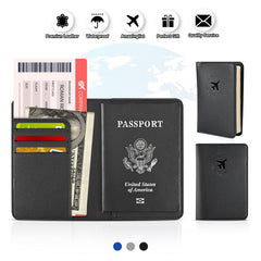 Travel Leather Passport & Vaccine Card Holder Combo