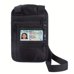 Portable Travel Ticket & Coin Purse Holder Crossbody Bag