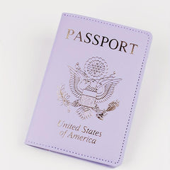 Purple Travel Passport Holder Accessory