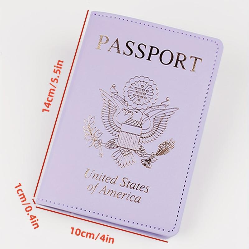 Purple Travel Passport Holder Accessory