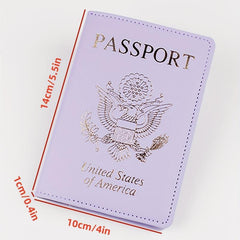 Purple Travel Passport Holder Accessory