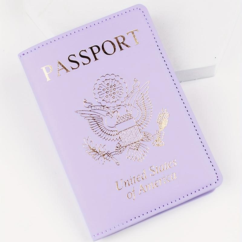 Purple Travel Passport Holder Accessory