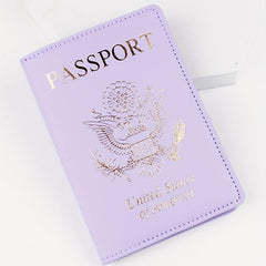 Purple Travel Passport Holder Accessory