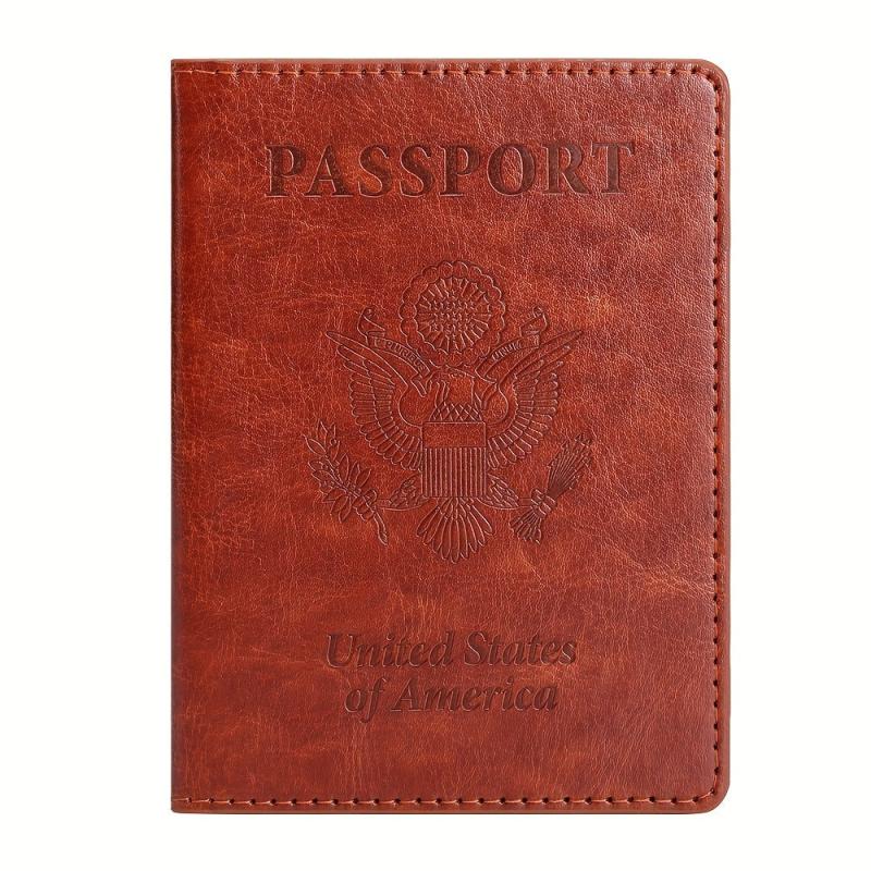 Vaccine Card Storage Bag Passport Holder PU Card Holder Bag