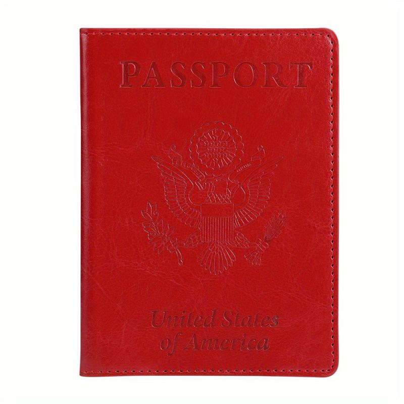 Vaccine Card Storage Bag Passport Holder PU Card Holder Bag